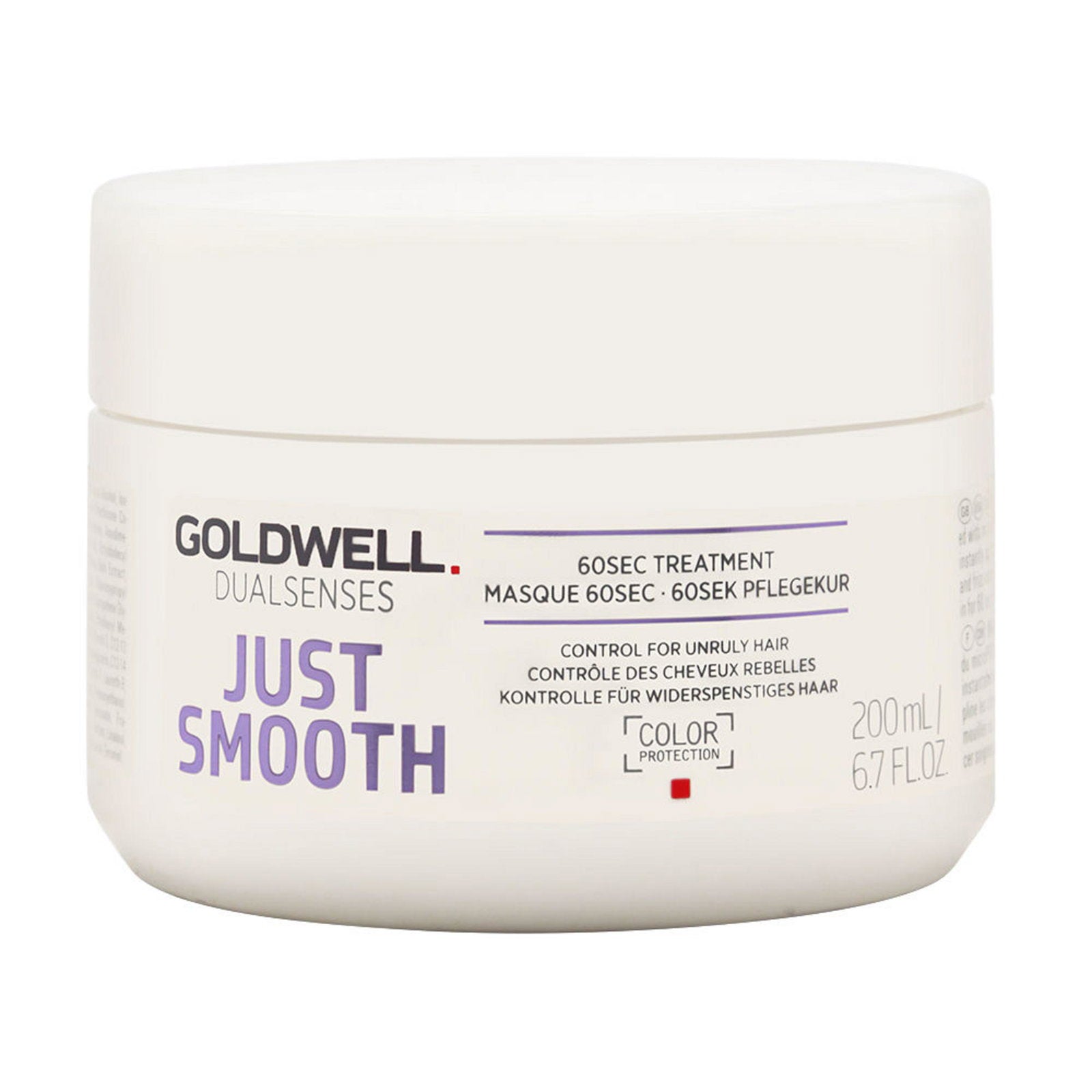 Goldwell, Just Smooth, Hair Treatment Cream Mask, 60 Sec Treatment, Weekly, 200 ml