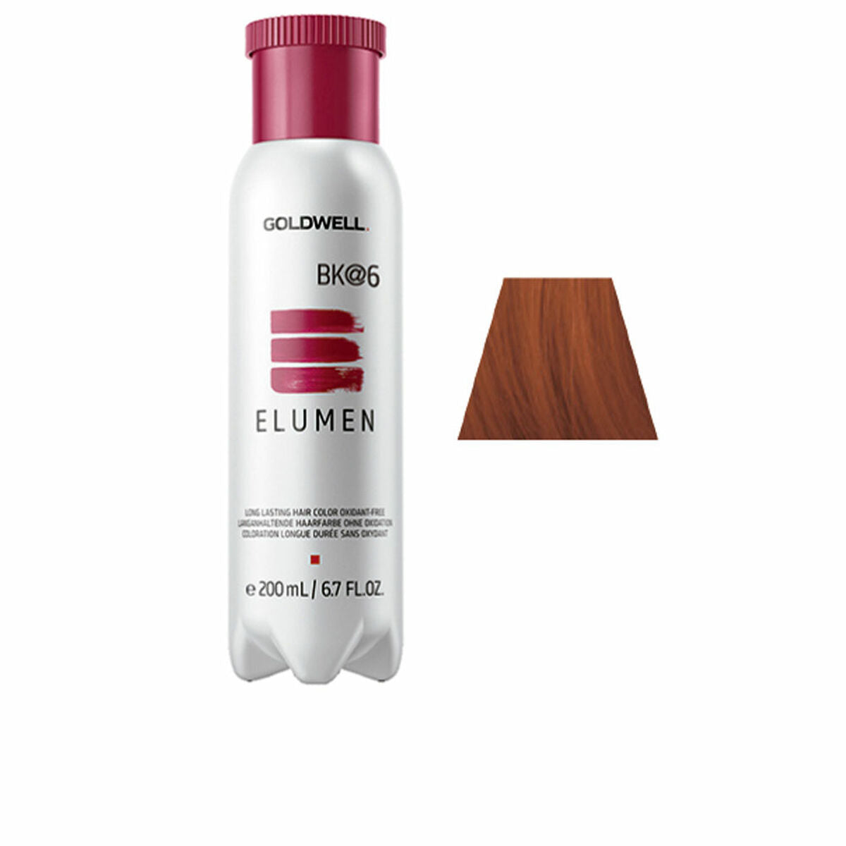 Permanent Dye Goldwell ELUMEN CARE Red BK@6 200 ml product packaging