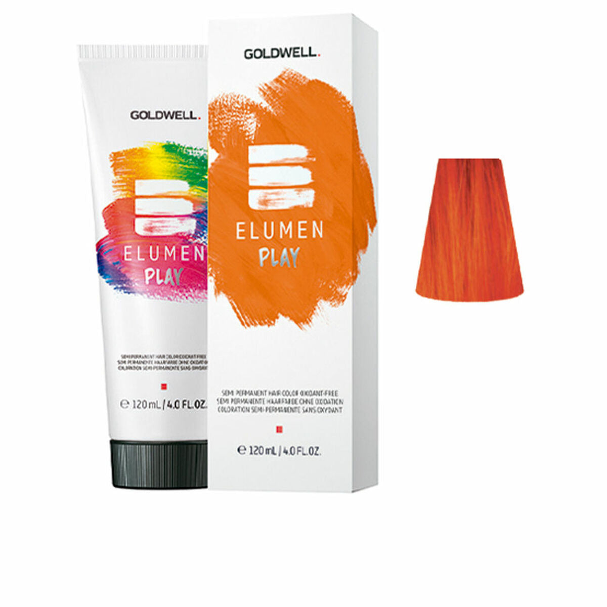 Semi-Permanent Tint Goldwell ELUMEN PLAY Orange 120 ml for Women product packaging