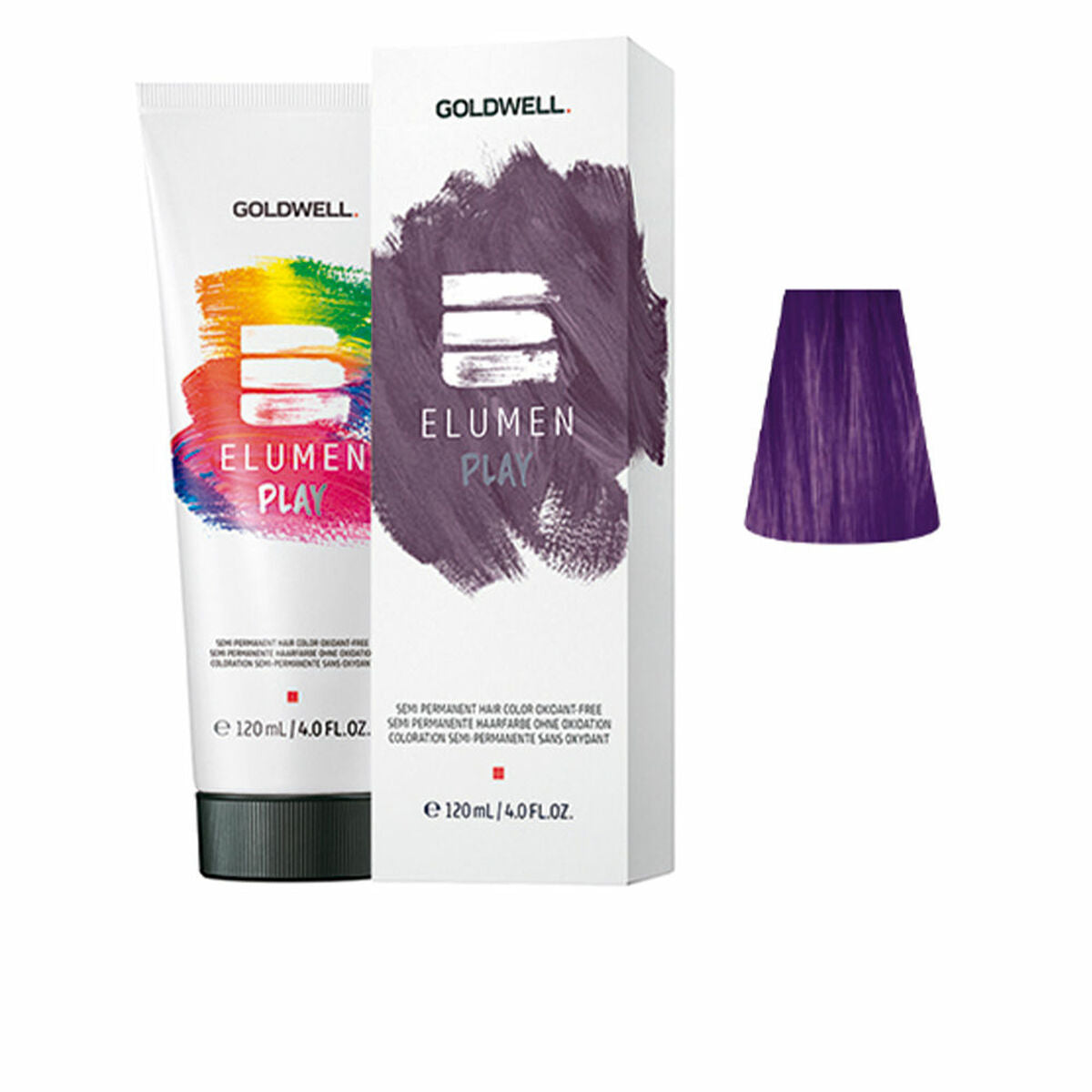 Semi-Permanent Tint Goldwell ELUMEN PLAY Violet 120 ml for Women product packaging