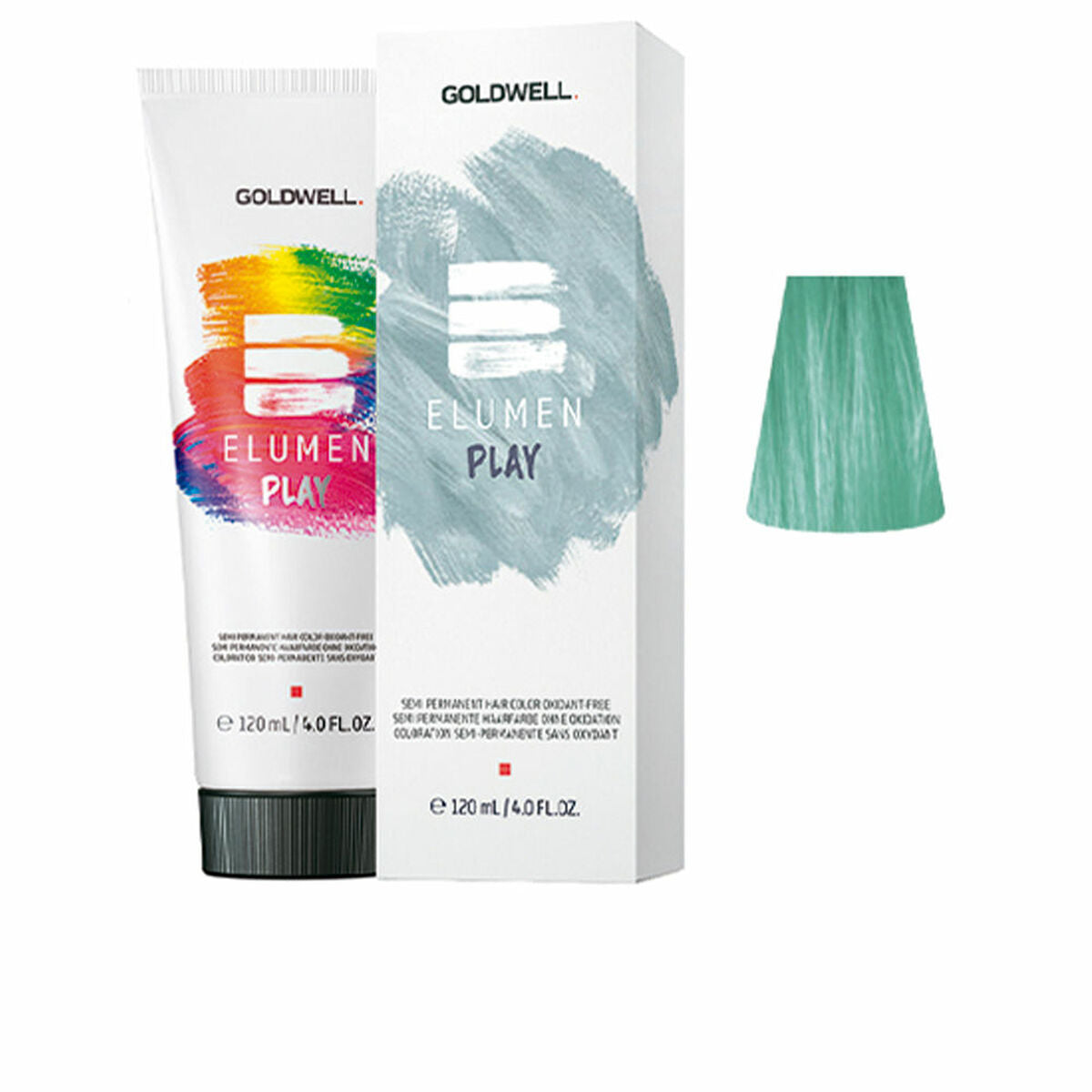 Semi-Permanent Tint Goldwell ELUMEN PLAY Mint 120 ml for Women product packaging