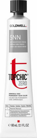 Goldwell, TopChic Zero, Permanent Hair Dye, 5NN Light Brown Extra, 60 ml