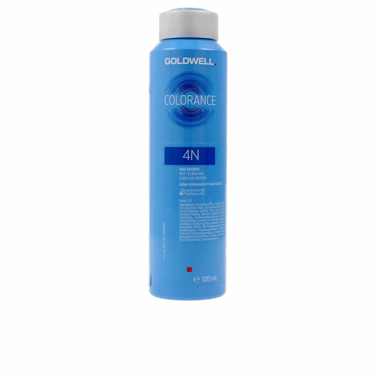 Semi-Permanent Tint Goldwell COLORANCE Nº 4N 120 ml product packaging