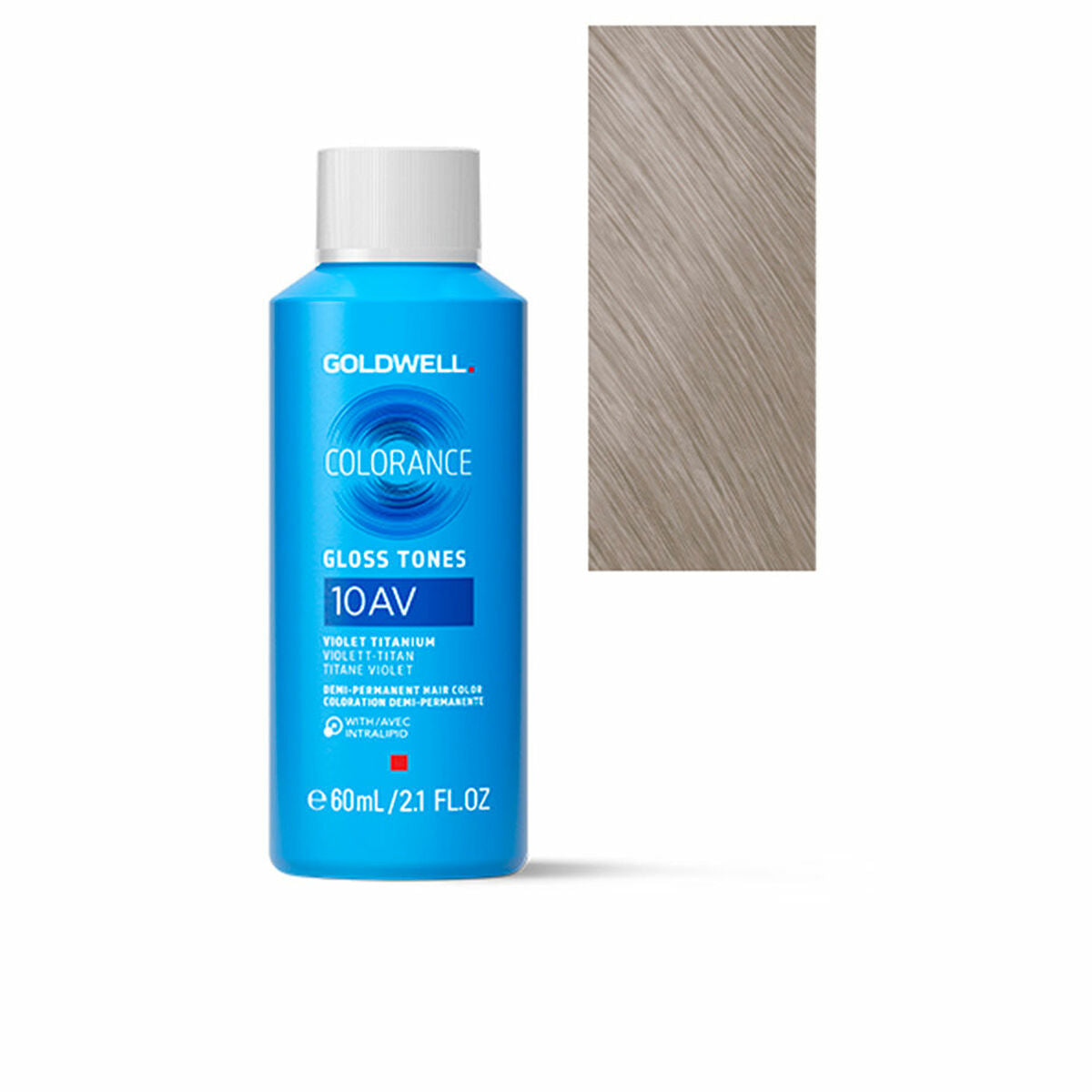 Permanent Dye Goldwell COLORANCE Platinum Blonde Nº 10AV 60 ml for Women product packaging
