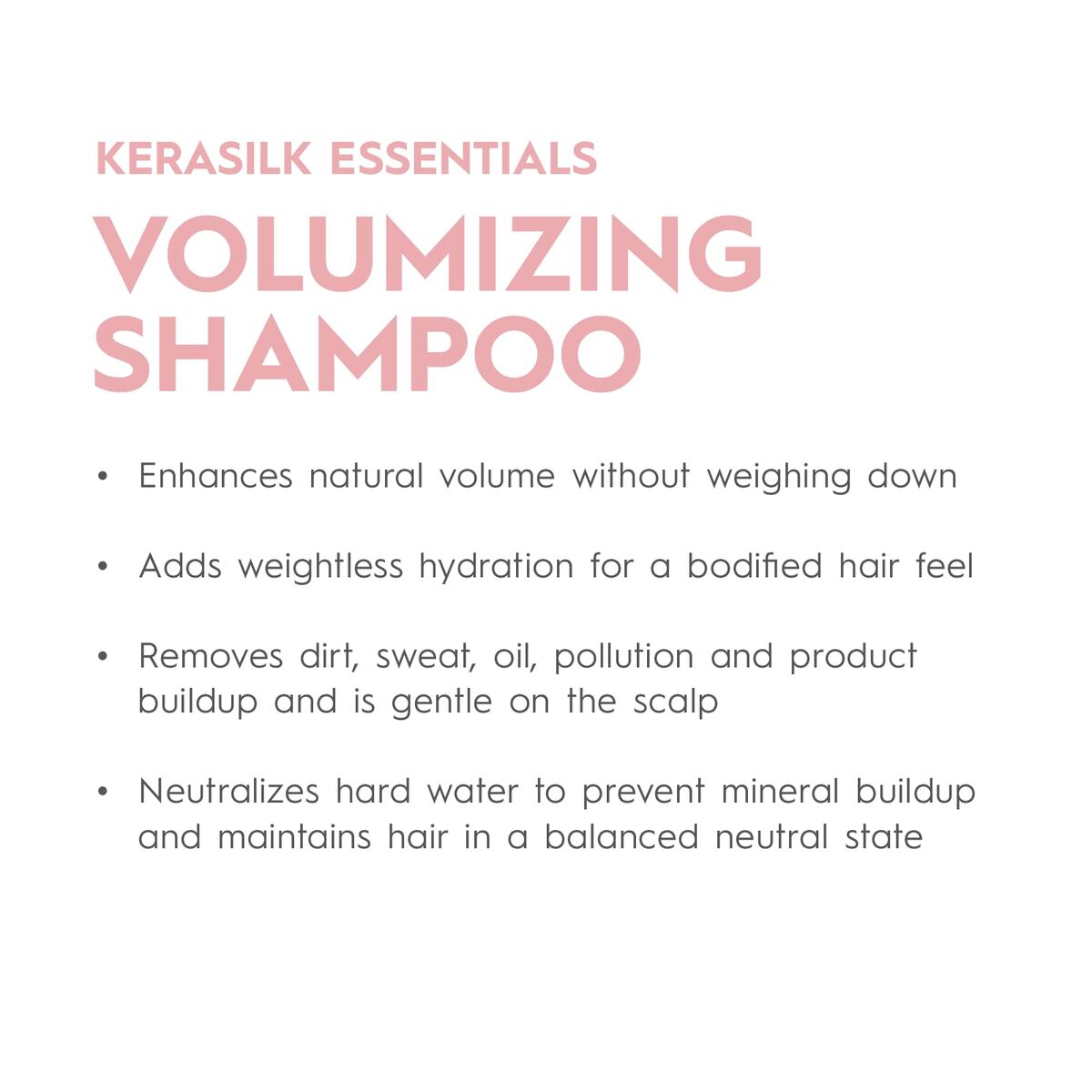 Shampoo Kerasilk ESSENTIALS 750 ml for Women shampoo bottle