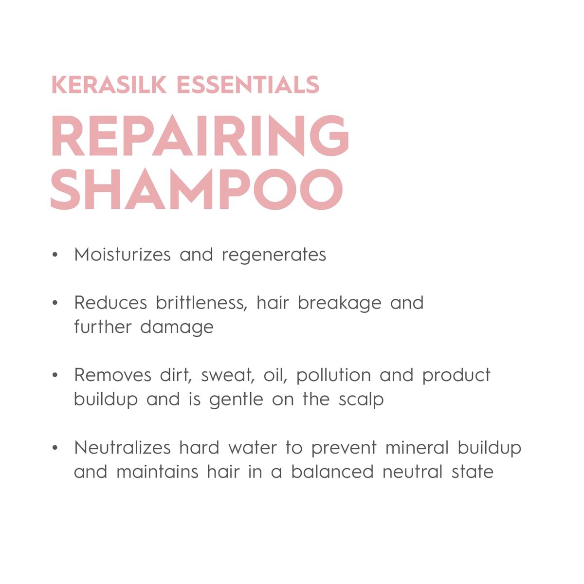 Shampoo Kerasilk ESSENTIALS 750 ml for Women shampoo bottle