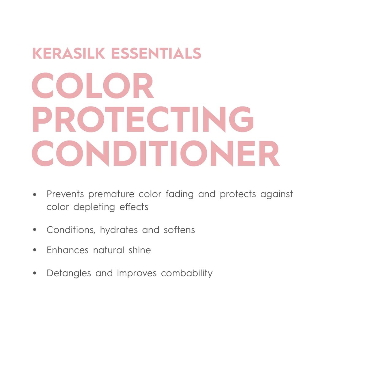 Conditioner Kerasilk ESSENTIALS 750 ml for Women conditioner bottle