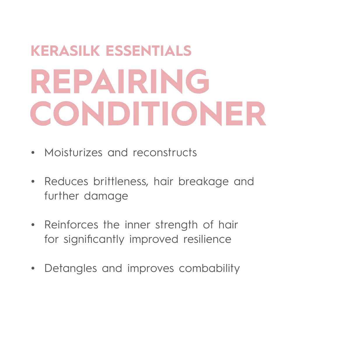 Conditioner Kerasilk ESSENTIALS 750 ml for Women conditioner bottle