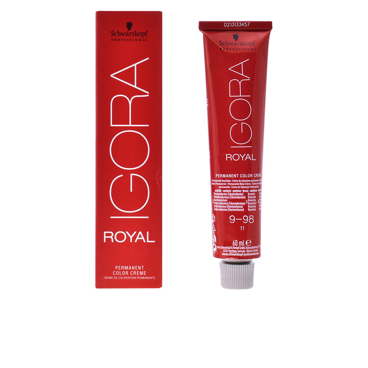 Permanent Dye Igora Royal Schwarzkopf 9-98 Nº 9.98 60 ml (60 ml) for Women product packaging