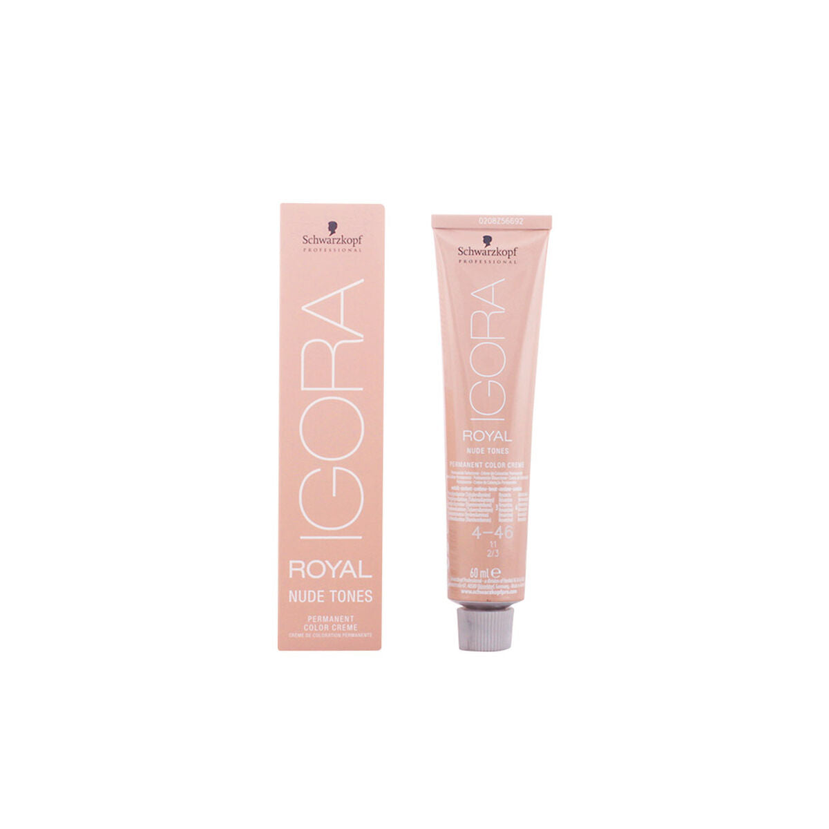 Permanent Colour Creme Schwarzkopf Igora Royal Nude Tones Nº 4.46 (60 ml) for Women skincare packaging