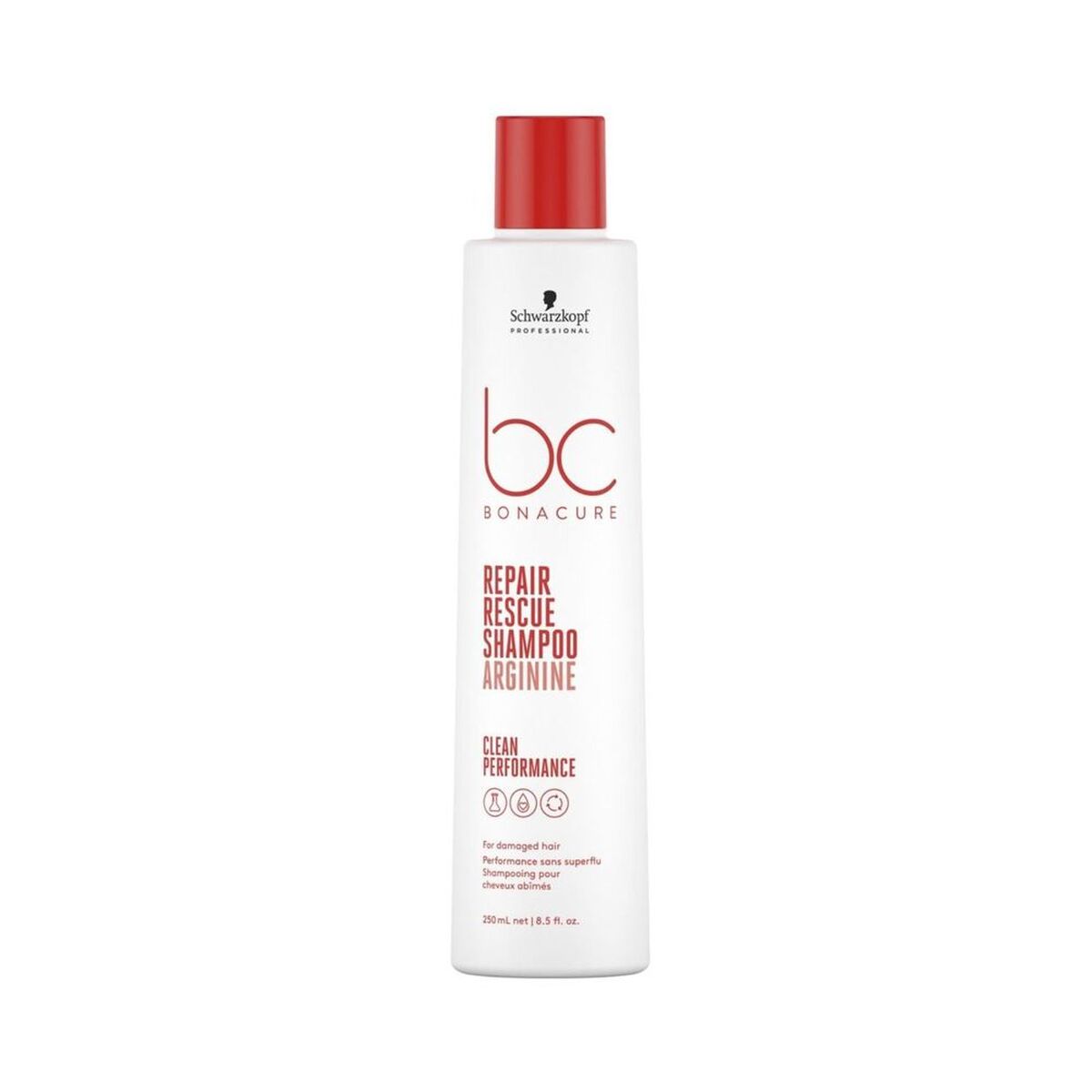 Restorative Shampoo Schwarzkopf Bc New Repair Rescue 250 ml for Women shampoo bottle