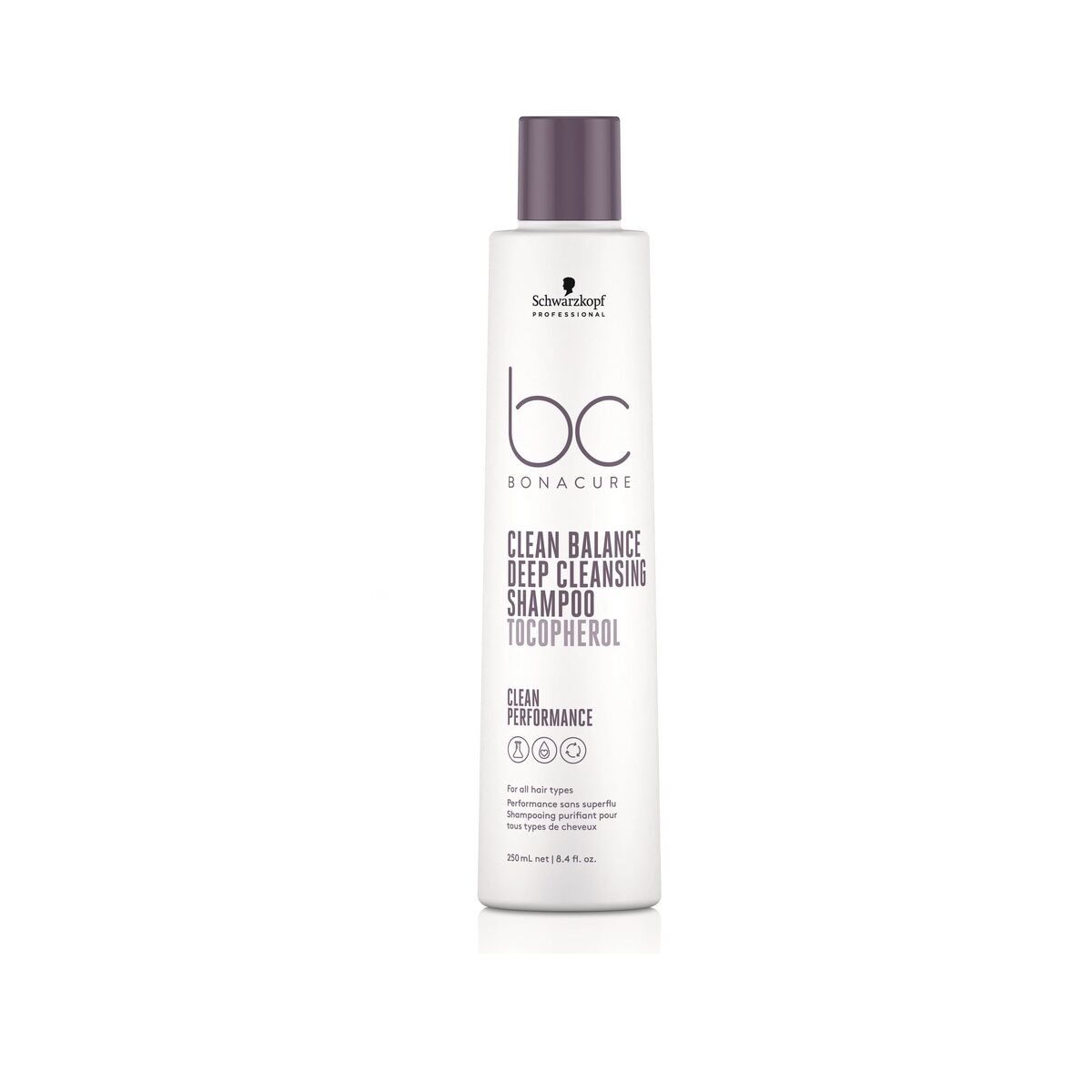 Shampoo Schwarzkopf BC CLEAN BALANCE 250 ml for Women shampoo bottle