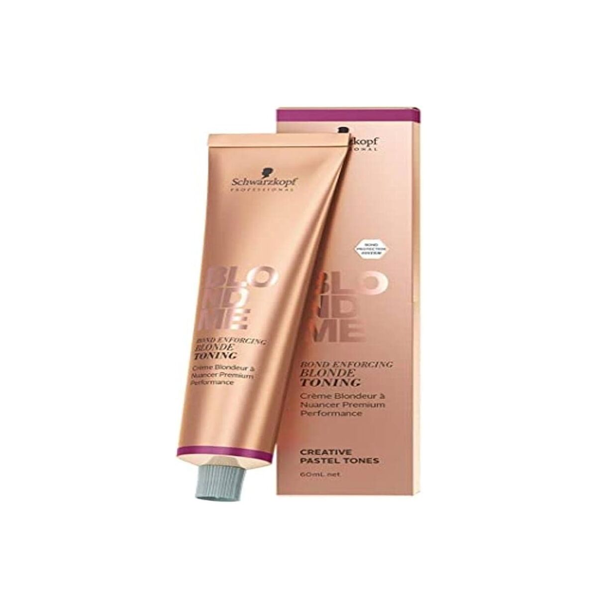 Permanent Dye Schwarzkopf Blond Me Pastel Toning Steel Blue 60 ml for Women product packaging