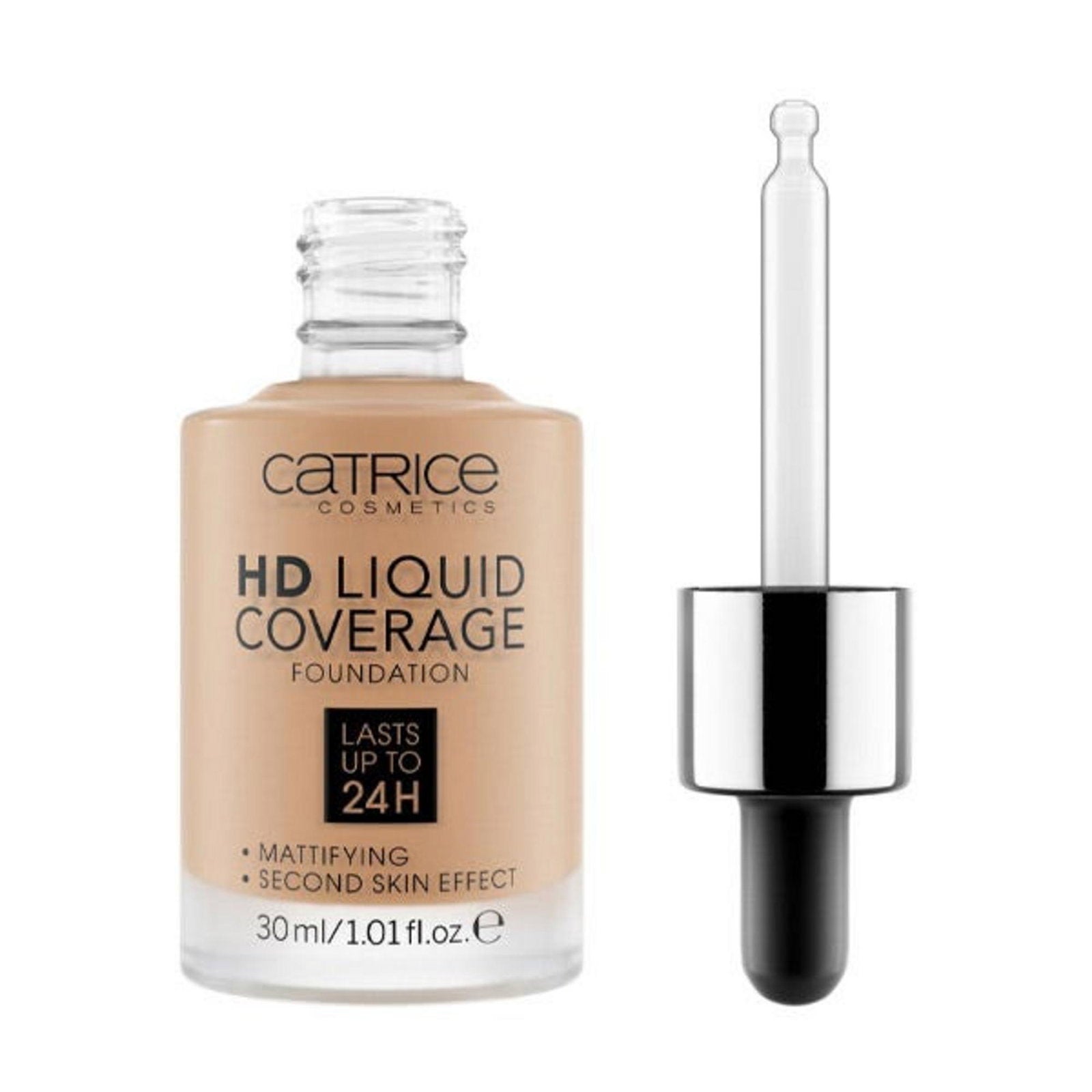 Catrice, HD, Vegan, Matte, Liquid Foundation, 050, Rosy Ash, 30 ml