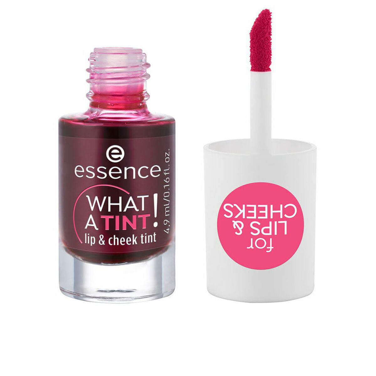 Tint for Cheeks and Lips Essence What A Tint! Nº 01 Kiss from a rose Nº 01-Kiss From A Rose 4,9 ml product packaging 4.9 ml