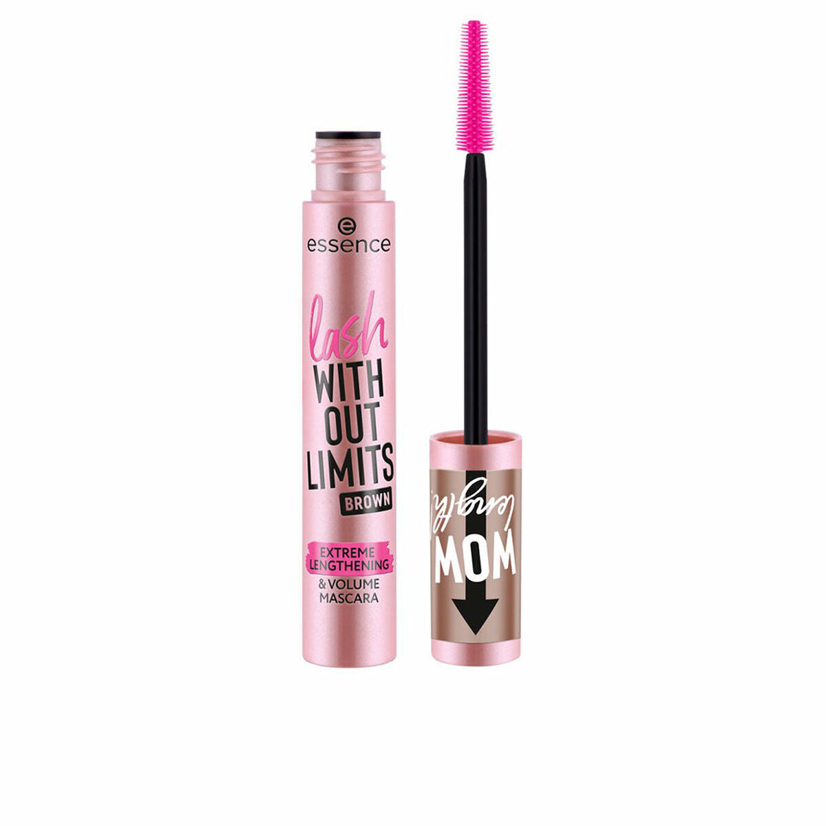 Mascara Essence LASH WITH OUT LIMITS Nº 02 brown 13 ml makeup packaging