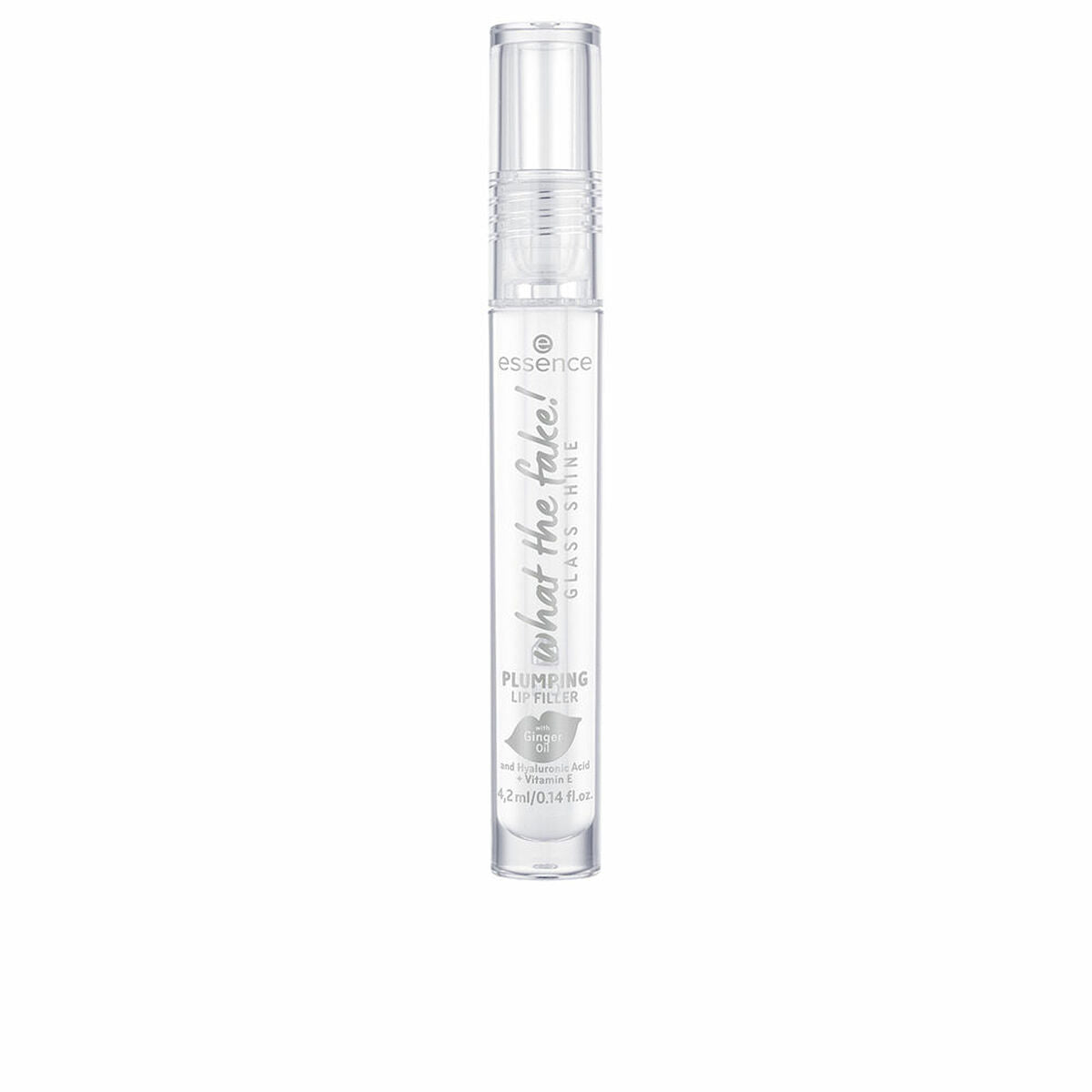 Lip-gloss Essence WHAT THE FAKE! Nº 01-Oh So Glassy 4,2 ml product packaging 4.2 ml