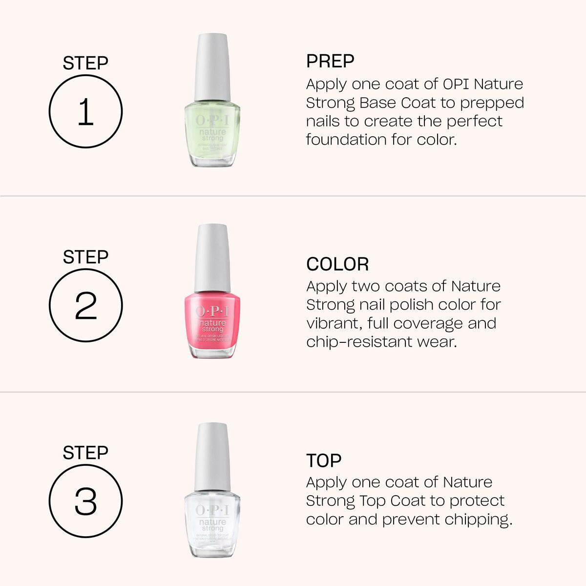 Facial Corrector Opi Nature Strong Intentions Are Rose Gold 15 ml product packaging