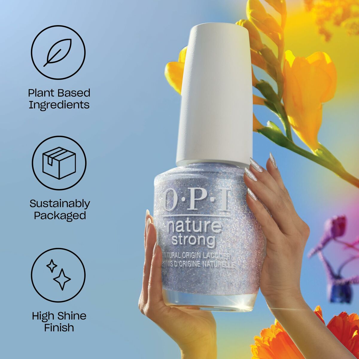 Facial Corrector Opi Nature Strong A Bloom With A View 15 ml product packaging