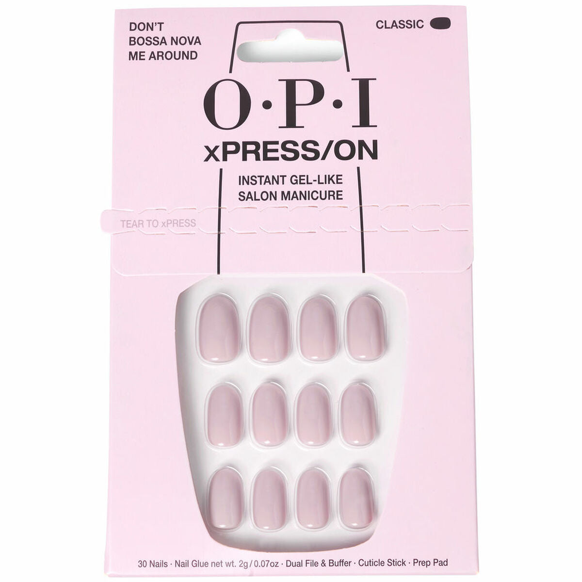 False nails Opi xPRESS/ON Don’t Bossa Nova Me Around 30 Pieces product packaging