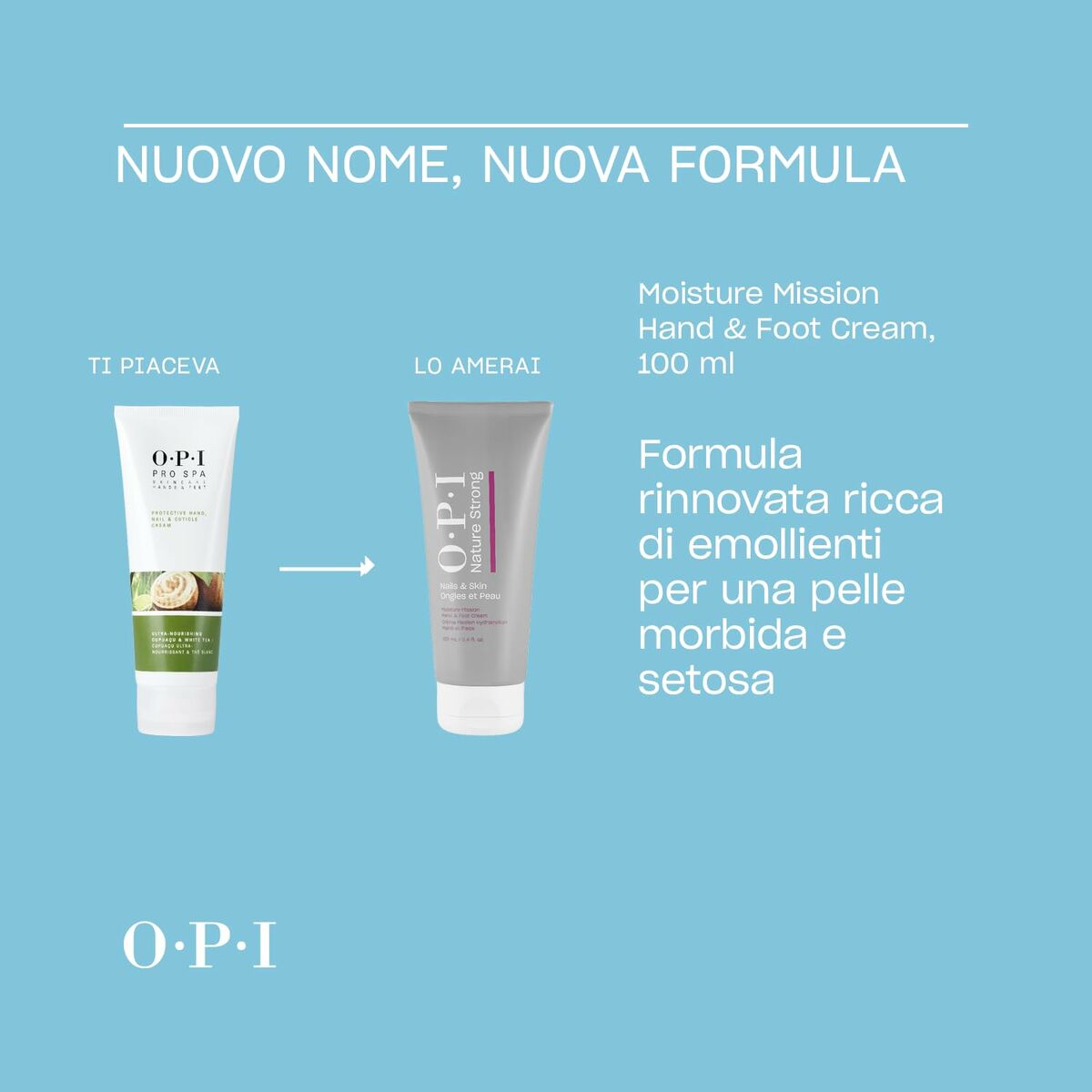 Hand and foot cream Opi NATURE STRONG 100 ml skincare packaging