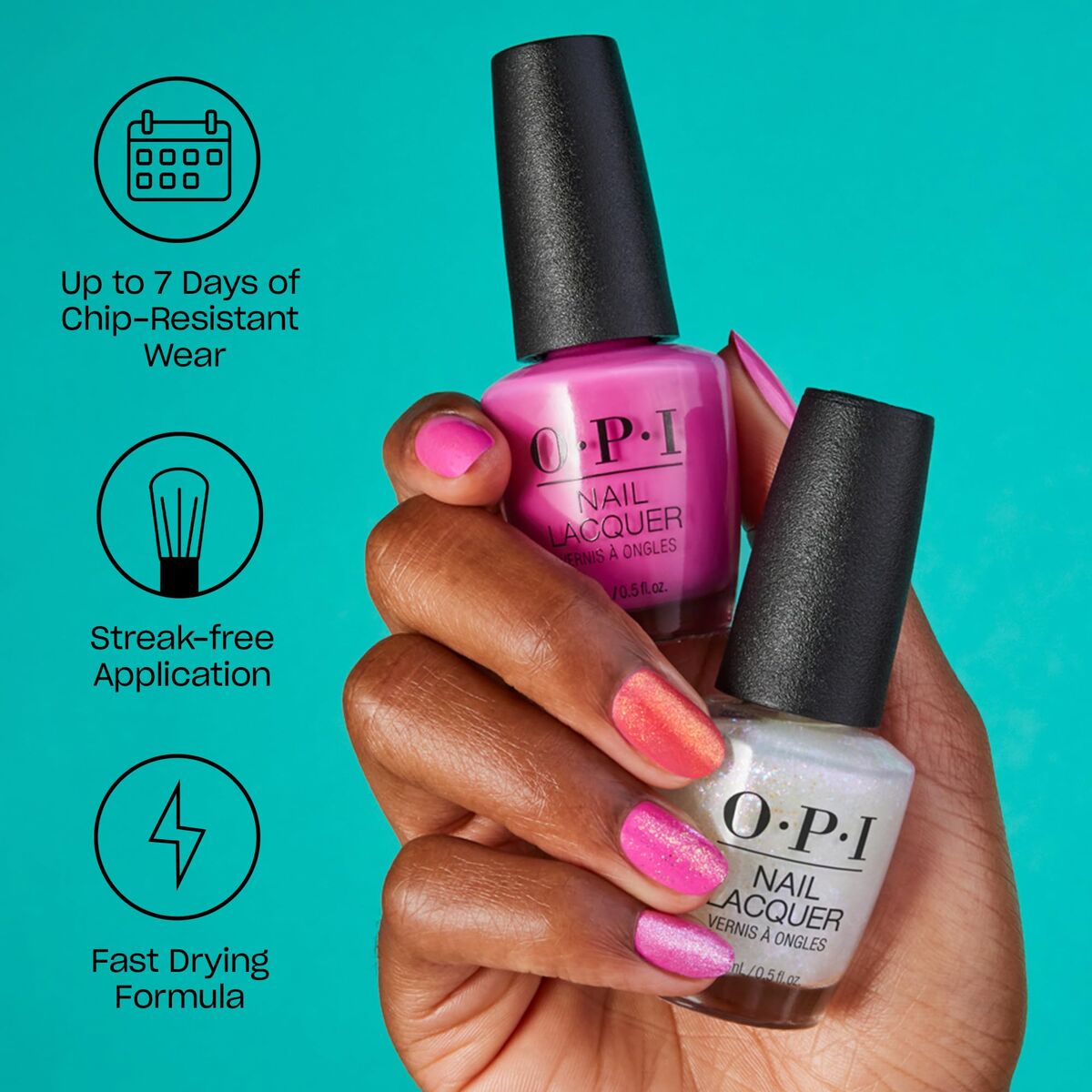 Nail polish Opi NAIL LACQUER Verde nice to meet you 15 ml product packaging