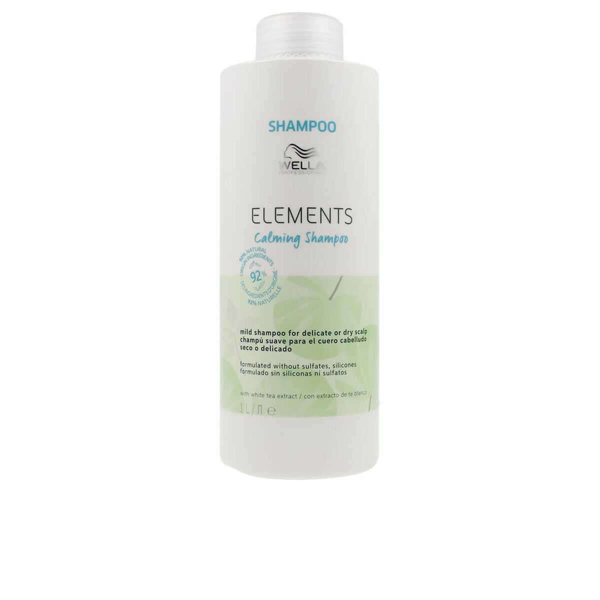 Shampoo Wella Elements 1 L for Women shampoo bottle