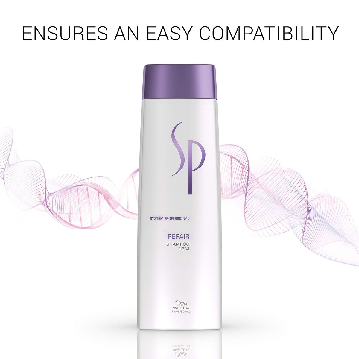 Shampoo Wella SP Repair 250 ml for Women shampoo bottle