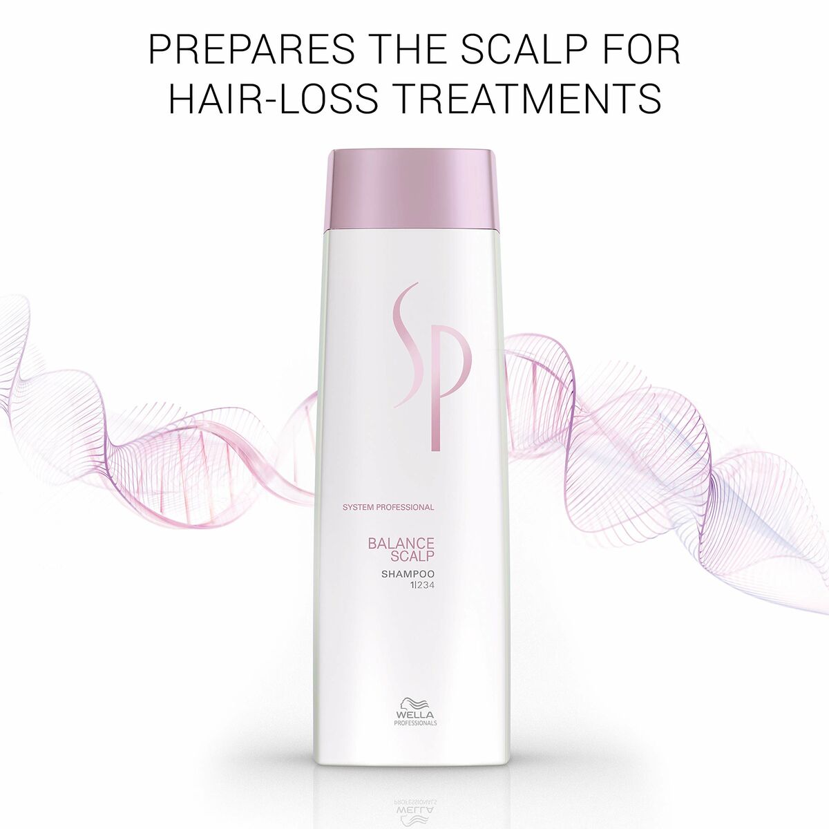 Anti-Hair Loss Shampoo Wella Balance for Women shampoo bottle