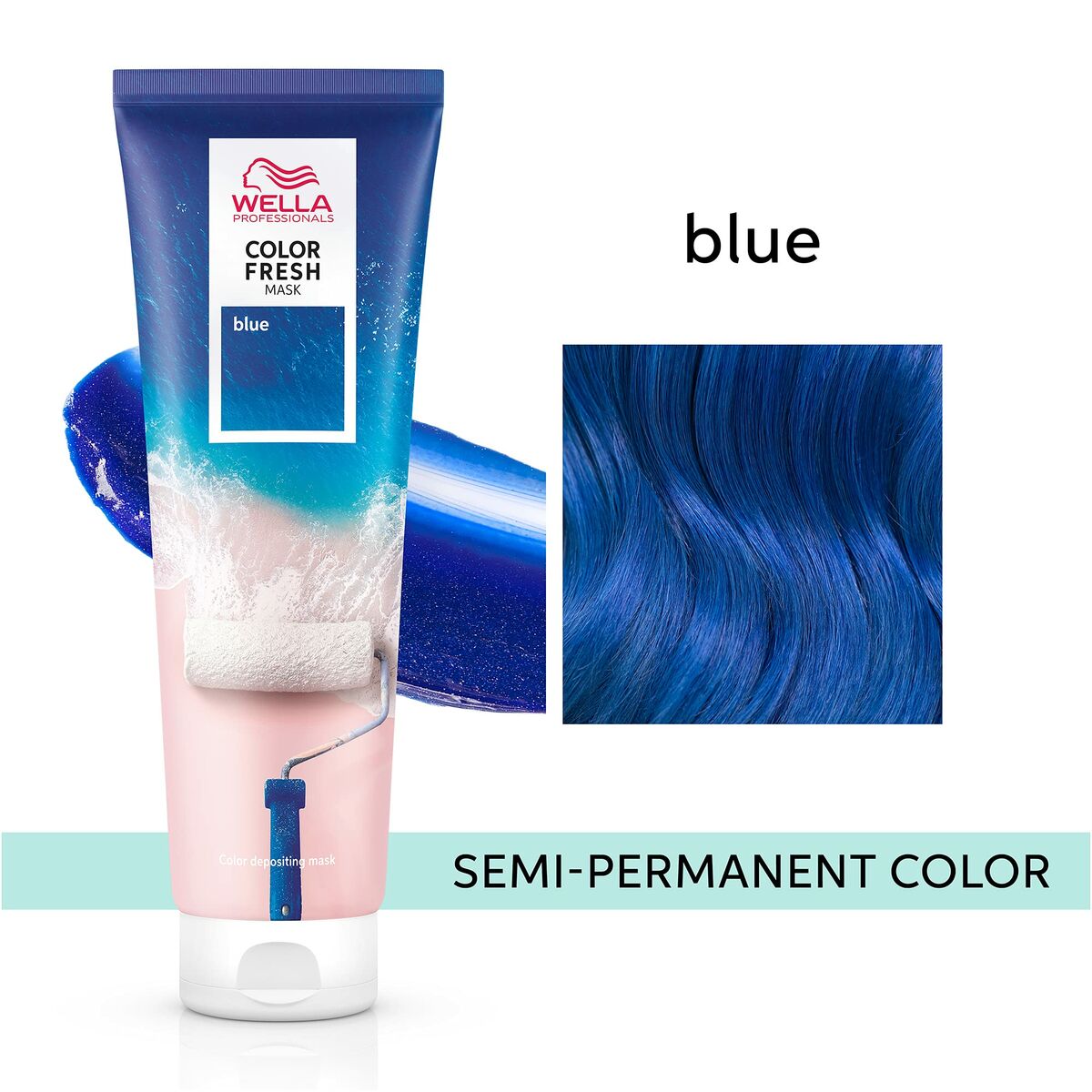 Colour pigment mask Wella COLOR FRESH Blue 150 ml mask packaging