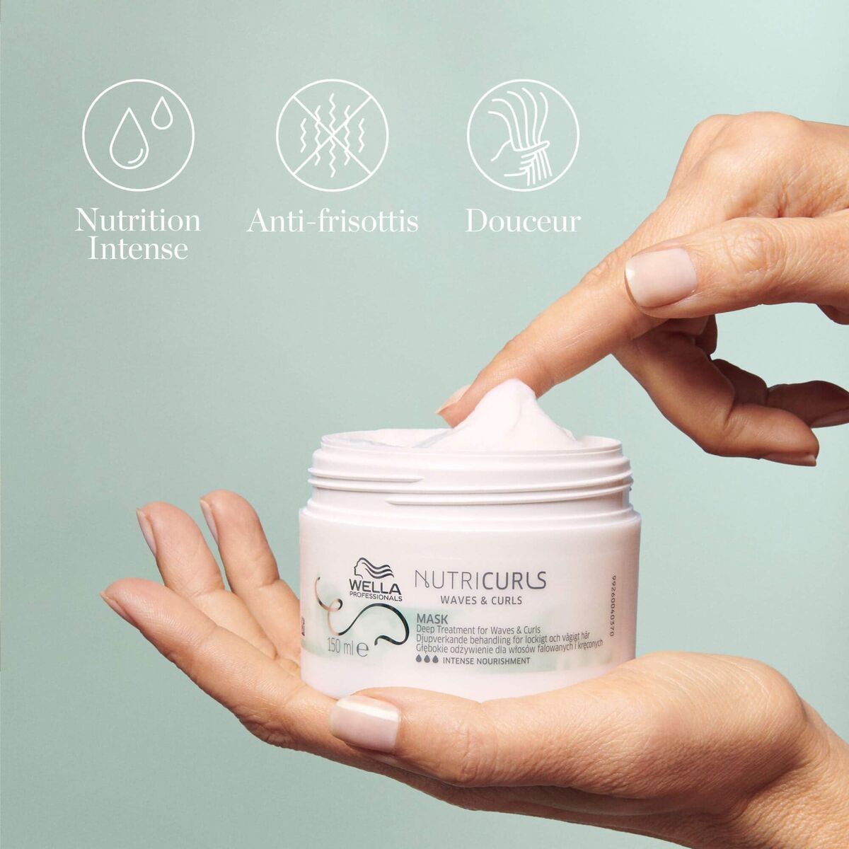 Hair Mask Wella NUTRICURLS hair mask packaging