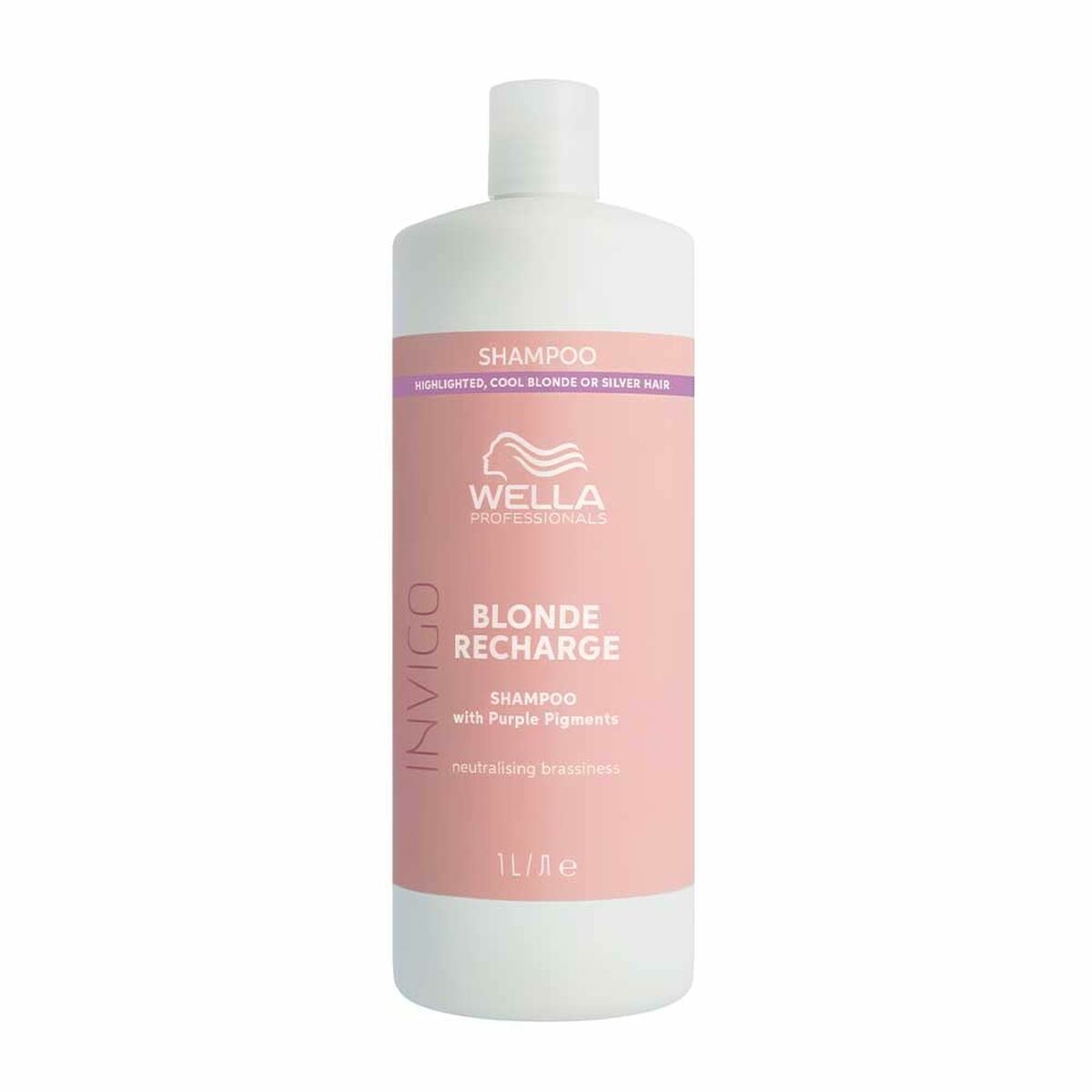 Shampoo Wella Invigo Blonde Recharge 1 L for Women shampoo bottle