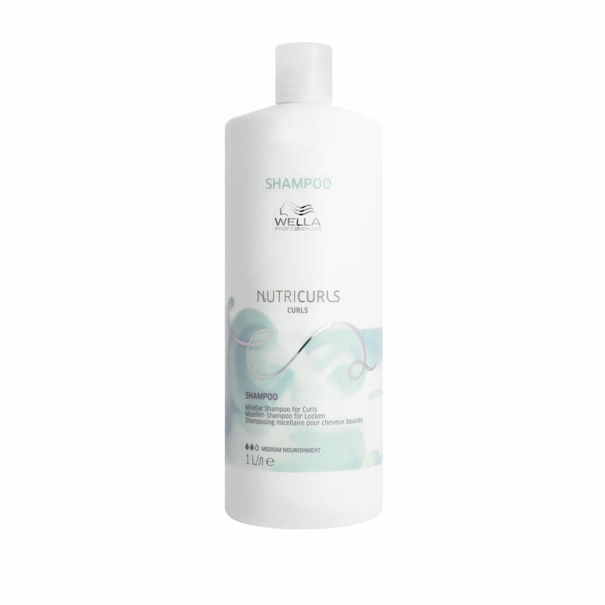 Shampoo Wella Nutricurls 1 L for Women shampoo bottle