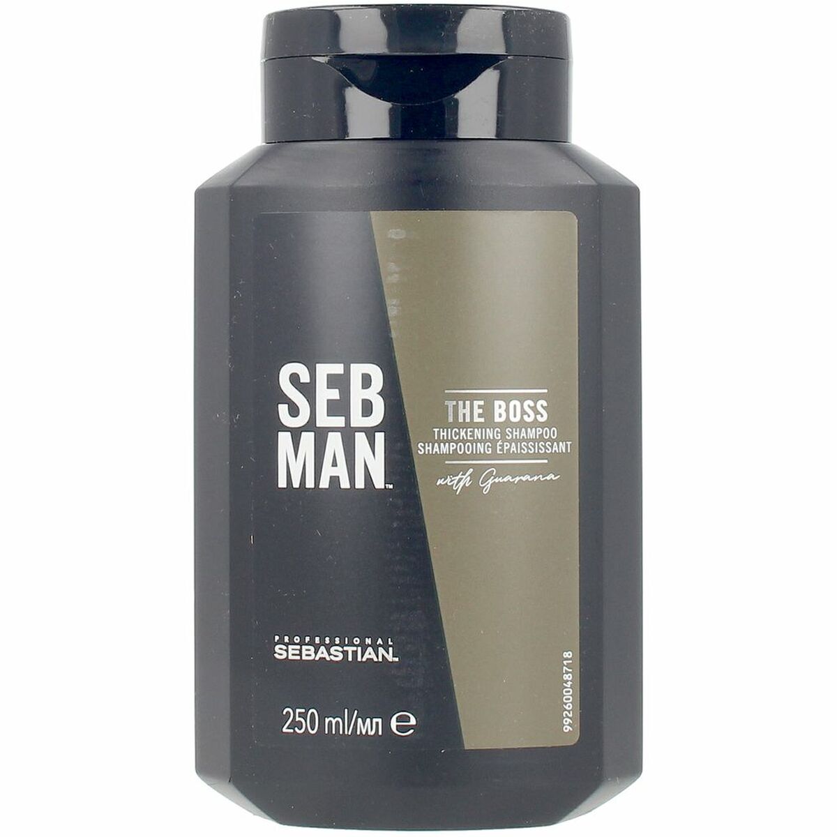 Shampoo Seb Man THE BOSS 250 ml shampoo bottle