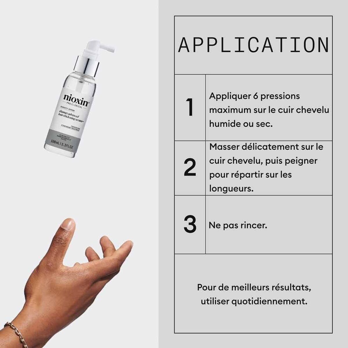 Hair Serum Nioxin 100 ml serum bottle