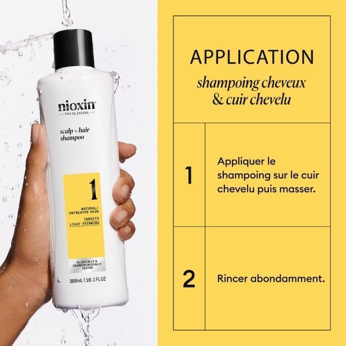Shampoo Nioxin 300 ml shampoo bottle
