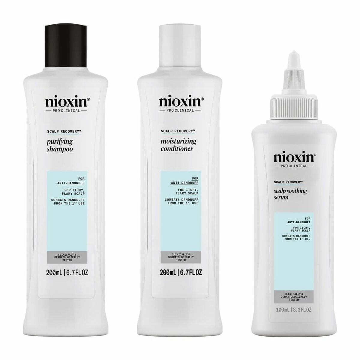 Hair Dressing Set Nioxin SCALP RECOVERY (3 Units) for Women product packaging