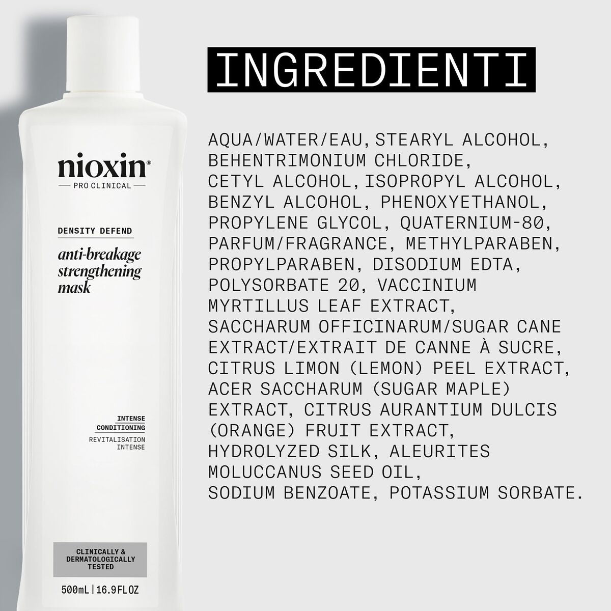 Hair Mask Nioxin 500 ml hair mask packaging