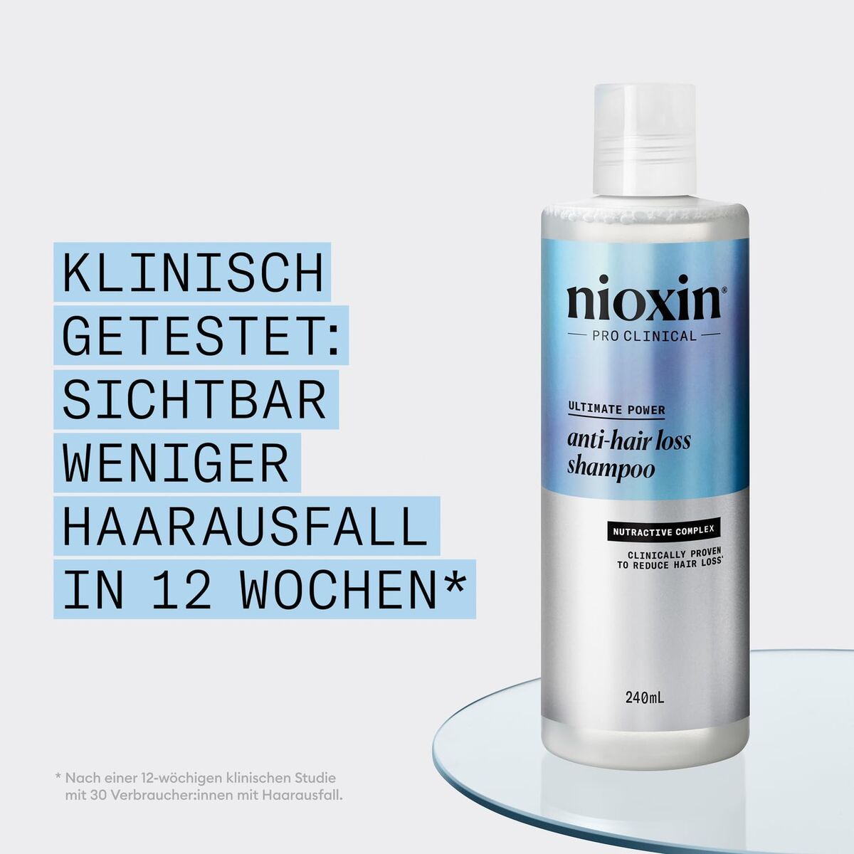Anti-Hair Loss Shampoo Nioxin Anti-Hairloss 240 ml shampoo bottle