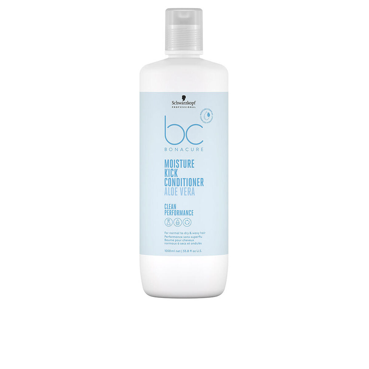 Conditioner Schwarzkopf BC MOISTURE KICK 1 L conditioner bottle