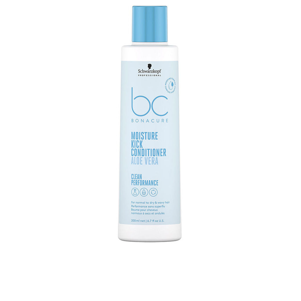 Conditioner Schwarzkopf BC MOISTURE KICK 200 ml conditioner bottle