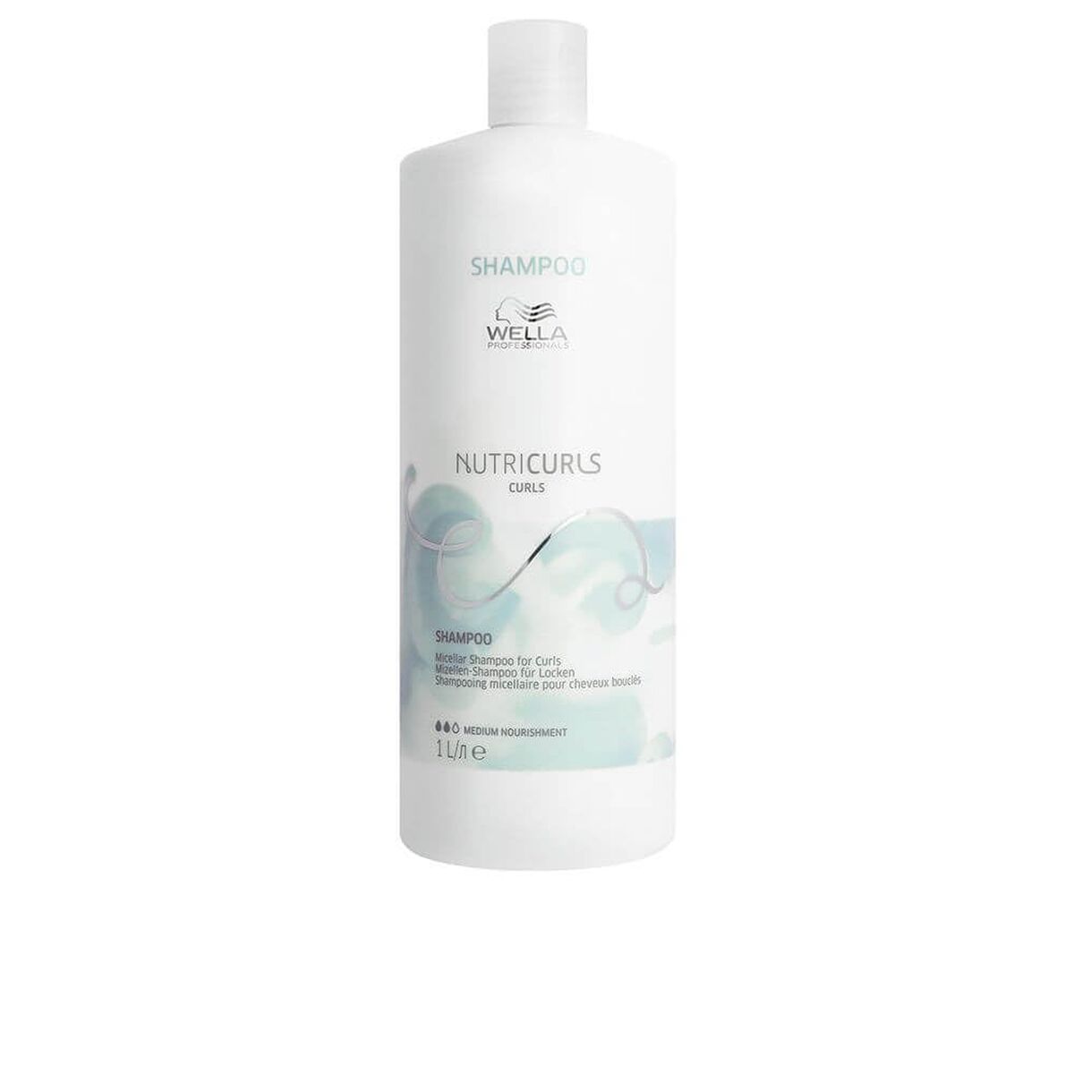 Shampoo Wella NUTRICURLS 1 L shampoo bottle