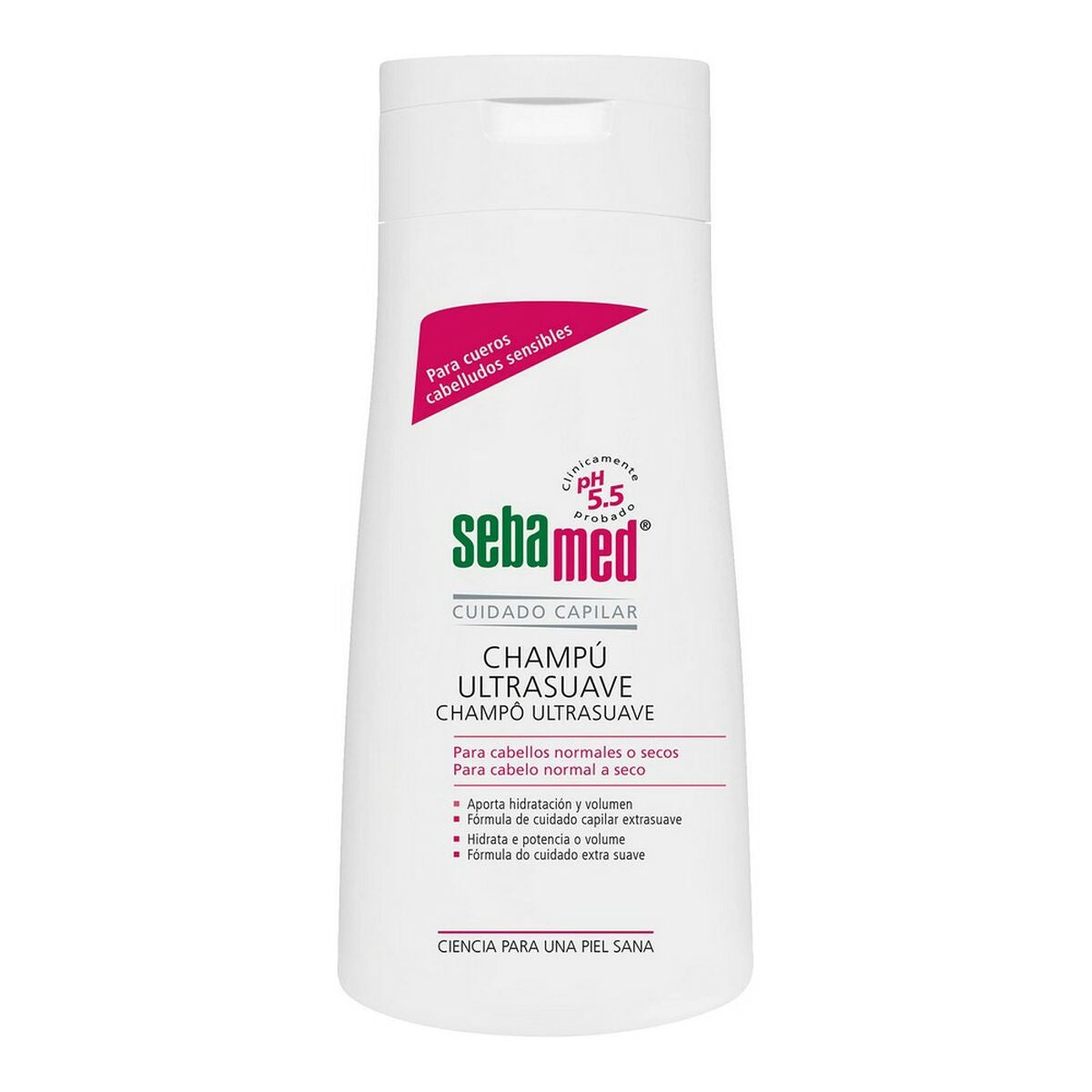Shampoo Sebamed Cuidado Capilar 400 ml shampoo bottle