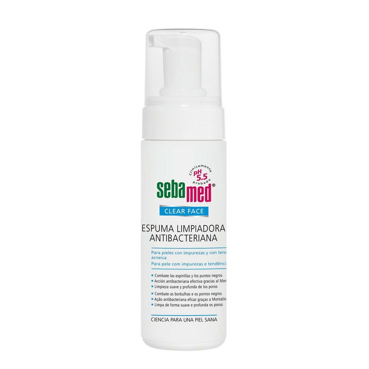 Cleansing Foam Sebamed Clear Face 150 ml Antibacterial product packaging