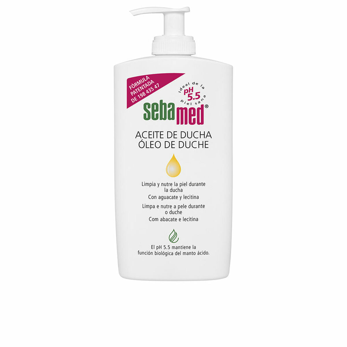 Shower Oil Sebamed 500 ml Without Soap product packaging