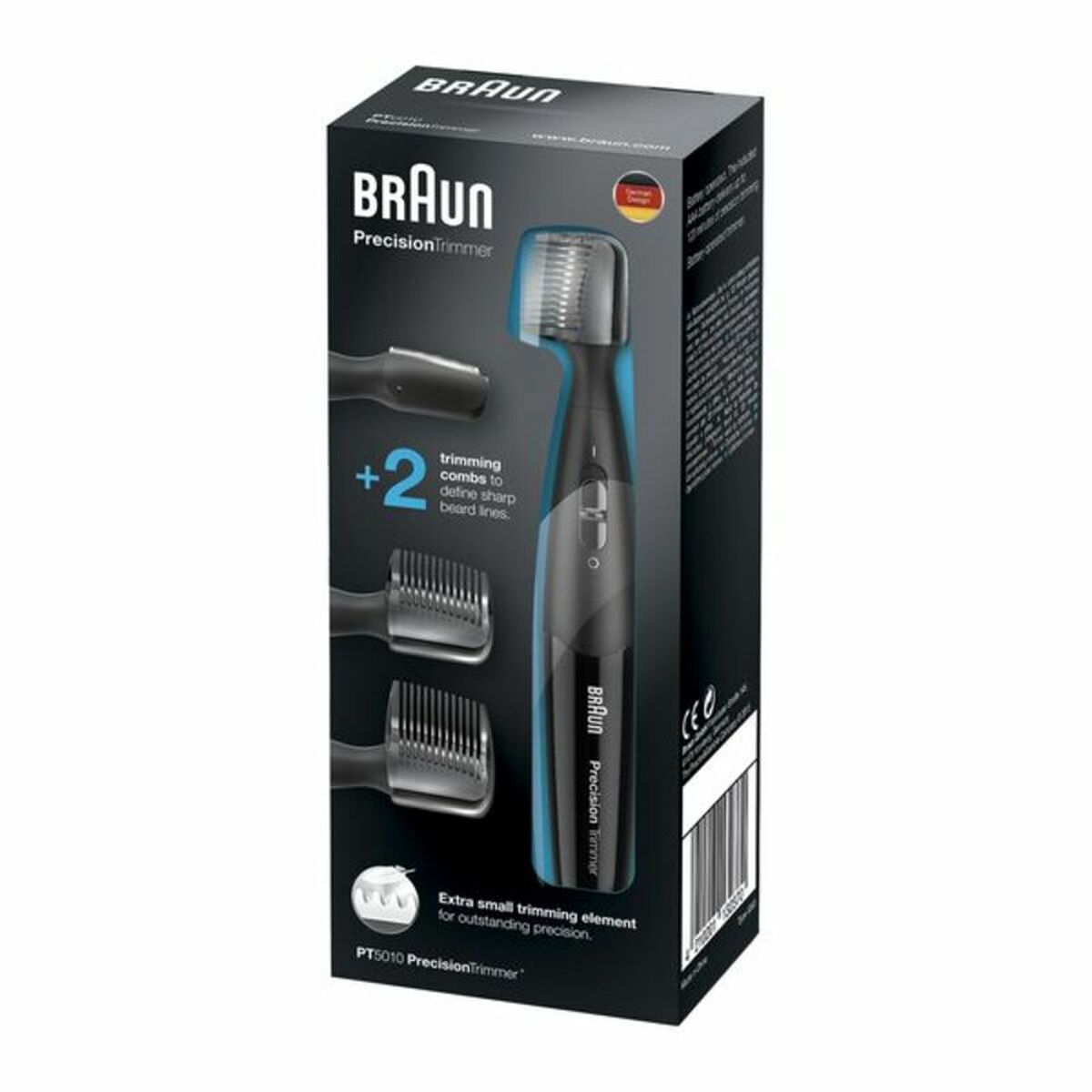 Trimmer Braun PT5010 product packaging