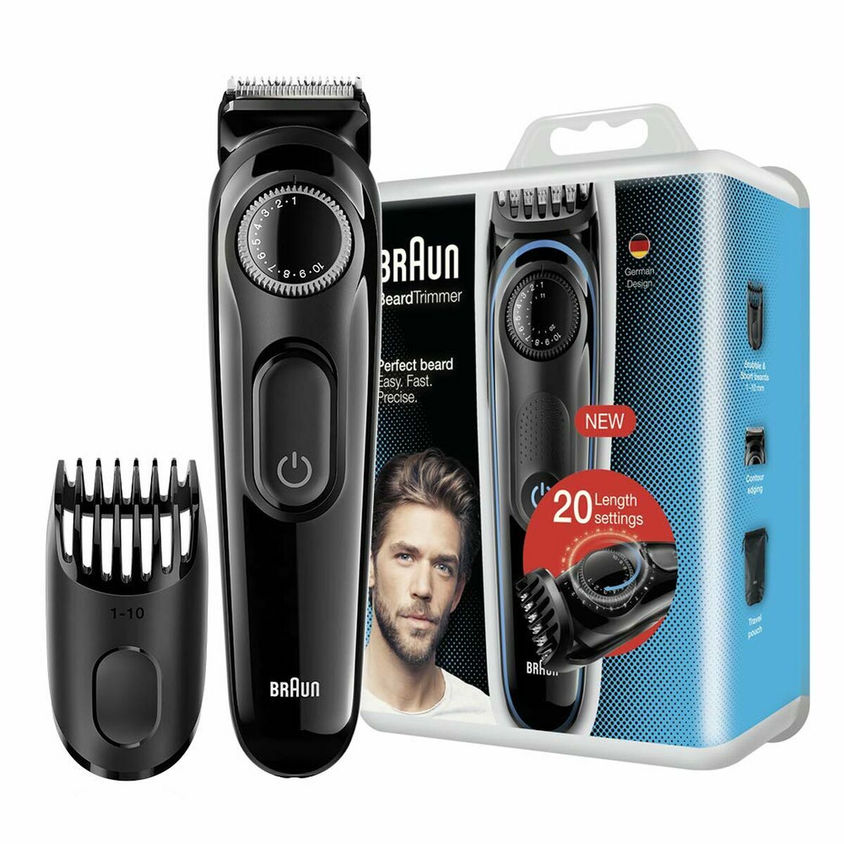 Hair Clippers Braun BT3000 product packaging