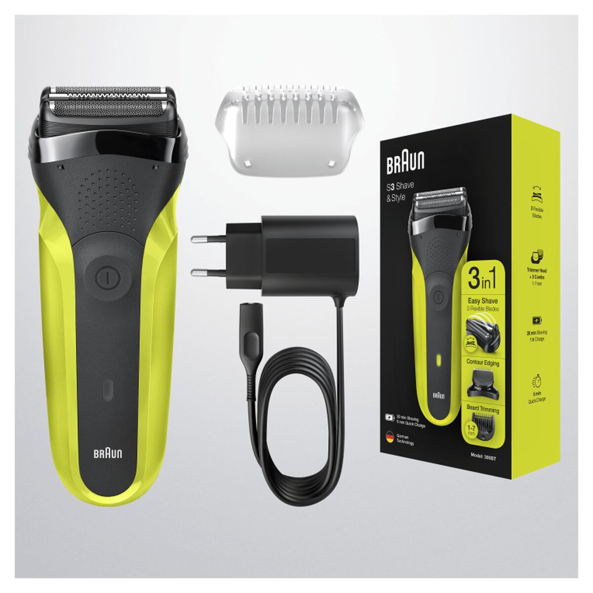 Electric shaver Braun product packaging