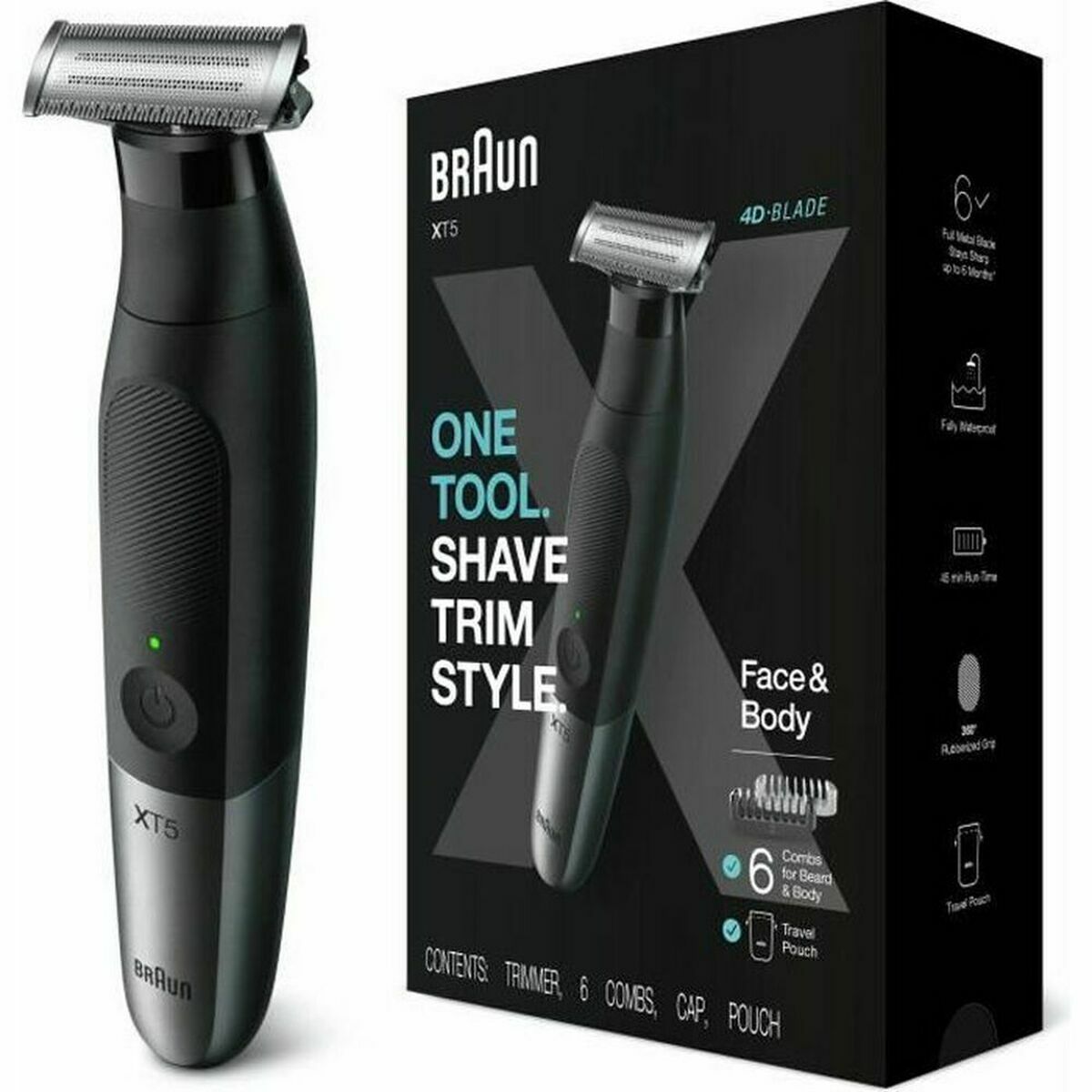 Hair Clippers Braun XT5200 product packaging