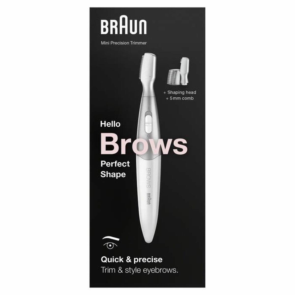 Electric Hair Remover Braun FG1106 BIKINI Stainless steel product packaging